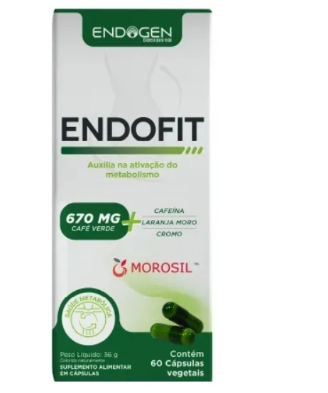 Endofit, Ativador Metabólico para Queima de Gordura, 60 Cápsulas, Endogen
