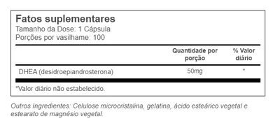 Dhea 50mg, 100 Cápsulas, Vitacost