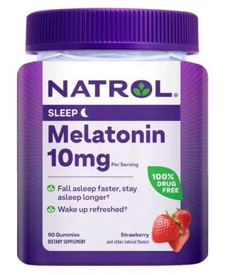 Melatonina 10mg, 90 Gomas sabor Morango, Natrol