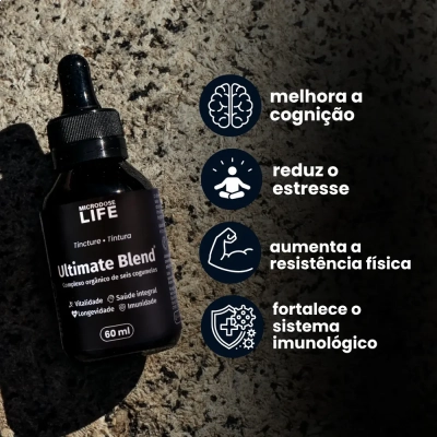Ultimate Blend Extrato Líquido 6 em 1, 60ml, Microdose Life