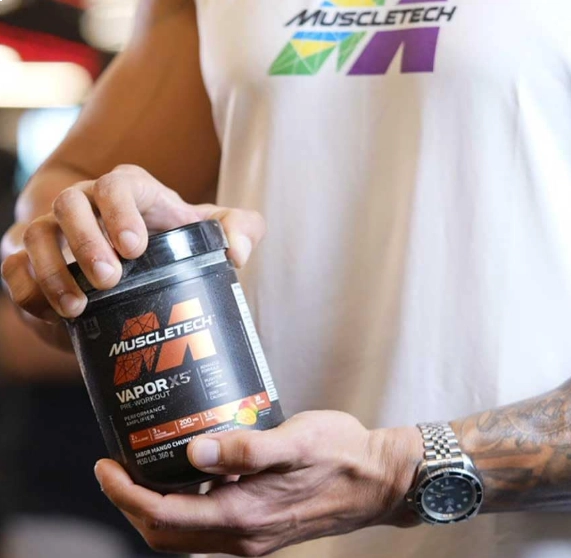 Pre Treino Vapor X5, Sabor Mango Chunks, 360g, Muscletech