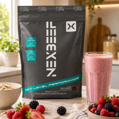 Proteína da Carne NEXBEEF Hidrolisada, Zero Lactose, 910g, Sabores, Nexlife
