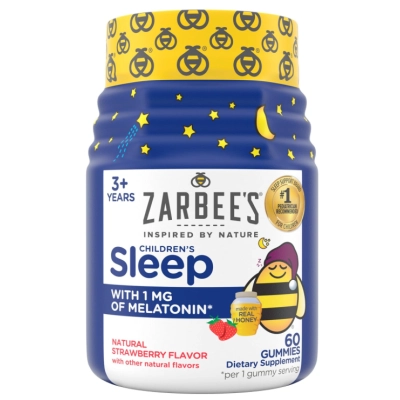 Melatonina Kids, 1mg, 60 Gomas Sabores, Zarbee's