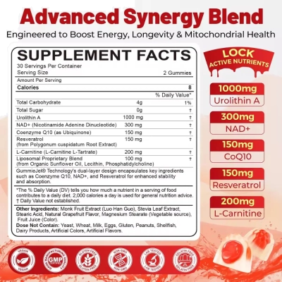 Liposomall Urolithin A, 1000Mg, 60 Gomas, Neviss 