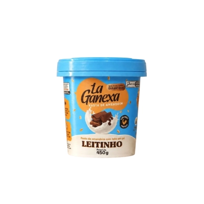 Pasta de Amendoim com Whey, 450g, Sabores, La Ganexa