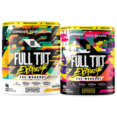 Pré-treino Full Tilt Extreme, Sabores, 300g, Iridium Labs