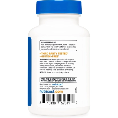 Extrato de Couve 10:1, 2.000mg, 120 Cápsulas, Nutricost