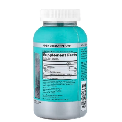 Citrato de Magnésio 200mg, 120 Gomas Sabor Frutos Silvestres, Qunol