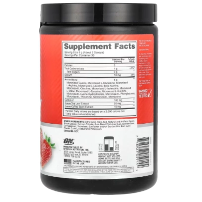 Essential AMINO Energy, Sabores, 30 Porções, Optimum Nutrition