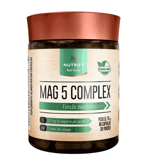 Mag 5 Complex, 90 Cápsulas, Nutrify
