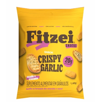 Fitzei Snacks, Suplemento Alimentar Crocante com 20g de Proteínas, 45g Sabores, Vitafor