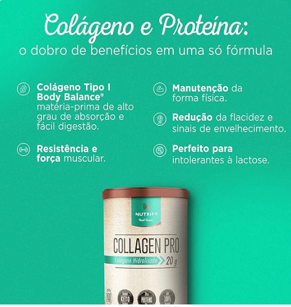 Collagen Pro, Colágeno Hidrolisado, Sabores, 450g, Nutrify