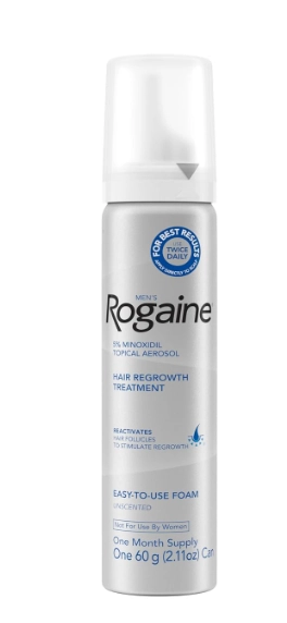 Rogaine Extra Strength, Masculino, 5% solução de minoxidil, 60ml Unidade