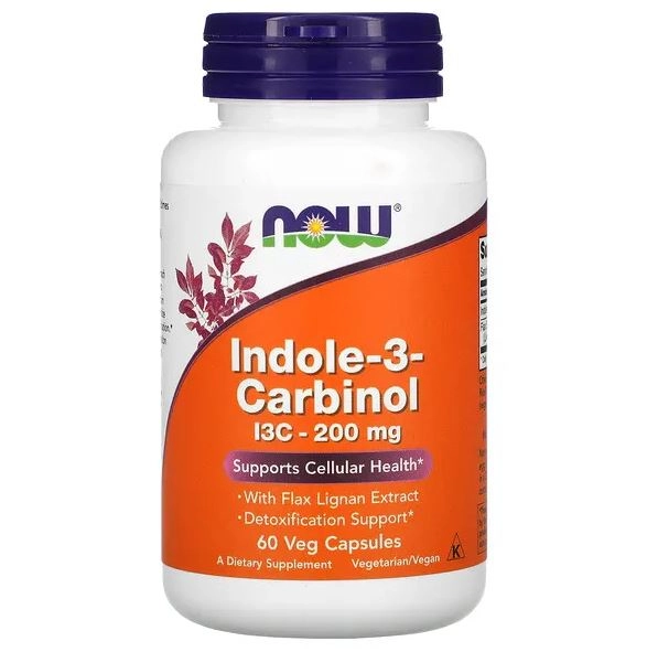 Indole-3-Carbinol, 200 mg, 60 Cápsulas, Now