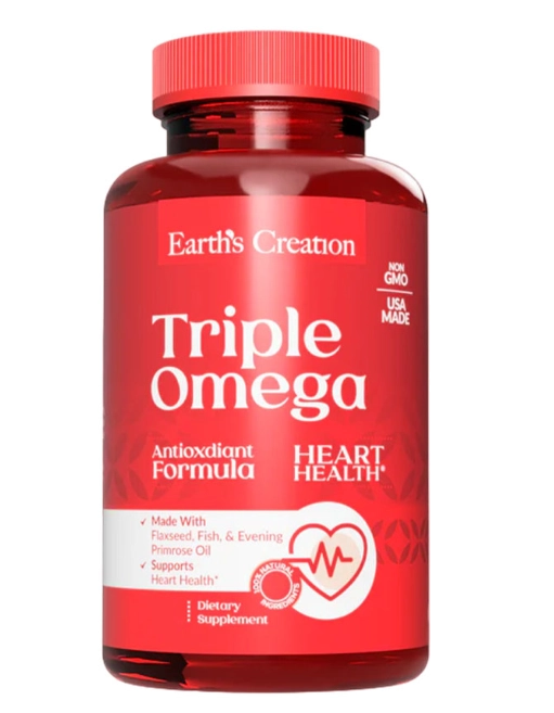 Fish Oil, Triple Ômega 3, 6, 9 2000mg, 200 cápsulas, Earth's Creation