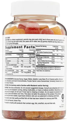 Multivitaminico Kids ,120 Gomas sabor frutas, GNC
