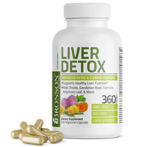 Liver Detox, Fórmula Avançada de Desintoxicação e Limpeza, 360 Cápsulas, Bronson