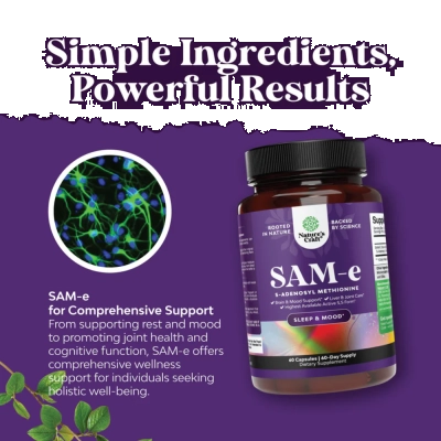 Suplemento Natures Craft Pure Sam-e Brain Support, 60 Comprimidos - Natures Craft