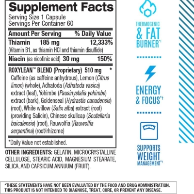 RoxyLean Termogênico, 60 Cápsulas, BPI Sports