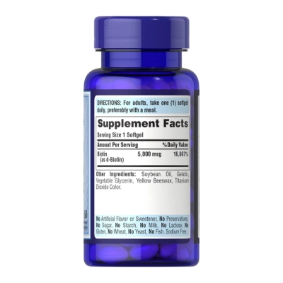 Kit Barba e Cabelo, Minoxidil Foligain 60ml + Hairgen+ e Biotina 5000mcg Puritans Pride
