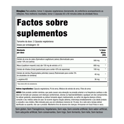 Ultimate Horny Goat Weed Complex, 100 Cápsulas, Piping Rock
