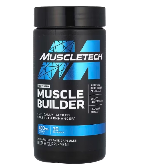 Platinum Muscle Builder 400mg, 30 Cápsulas, MuscleTech