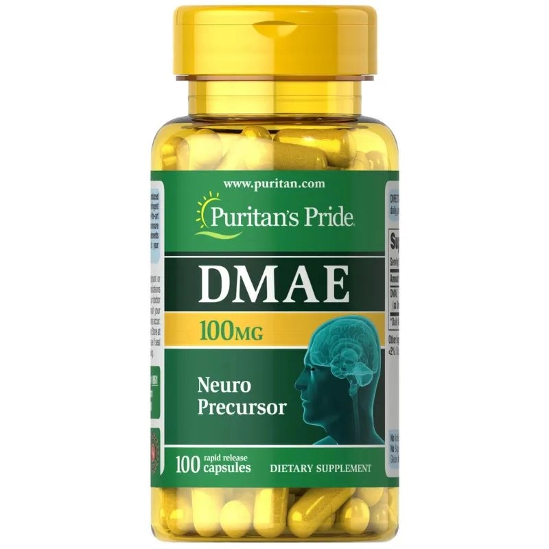 DMAE, 100mg, 100 Cápsulas, Puritan's Pride