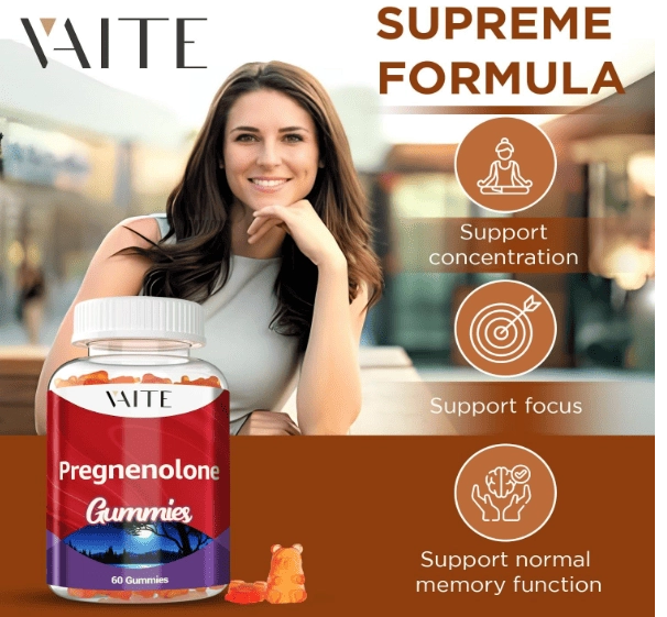 Pregnenolona 100mg, 60 Gomas Sabor Maçã, Vaite