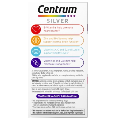 Centrum Multivitamínico Silver Womens 50+ , 100 Comprimidos