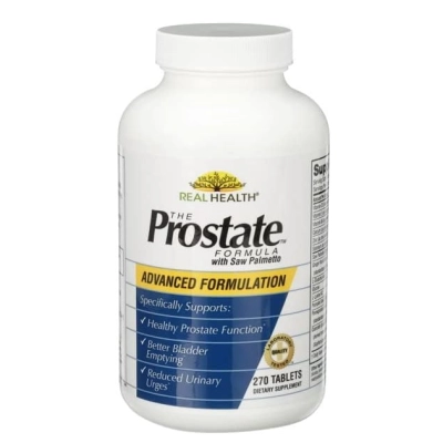 Prostate Formula, Suporte à Saúde da Próstata com Saw Palmetto e Pumpkin Seed Oil, 270 Comprimidos, Real Health