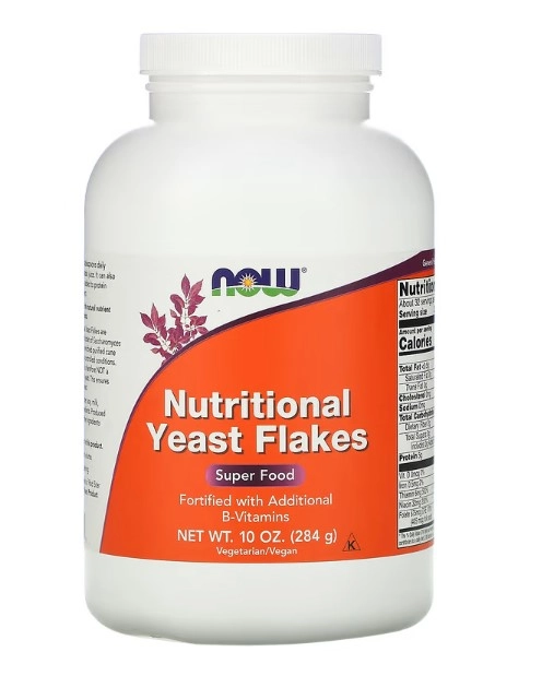 Flocos de Levedura Nutricional, Yeast Flakes, 284g, Now
