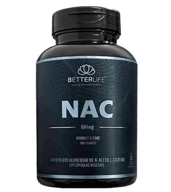 Nac 600mg, 30 Cápsulas, Betterlife