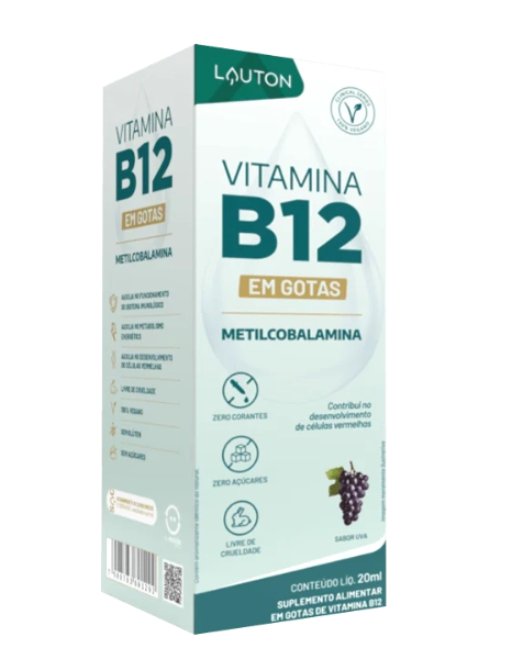 Vitamina B12 Metilcobalamina 9,94mcg, 20ml, Lauton Nutrition
