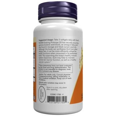 Óleo de Prímula, 500mg, 250 Cápsulas, Now 