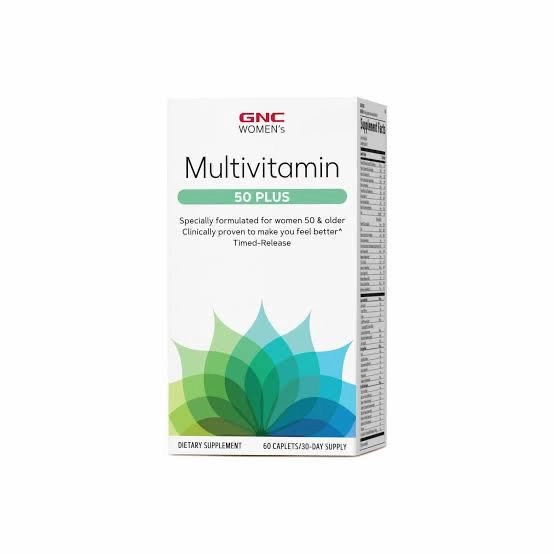 Multivitamínico Feminino, 50 Plus, 60 Capsulas, GNC