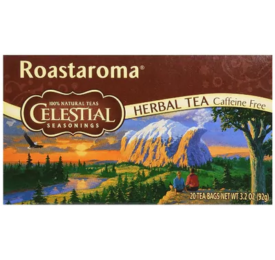 Chá de Ervas Sem Cafeína, Roastaroma (alternativa ao café), 20 saquinhos, 92g, Celestial Seasonings