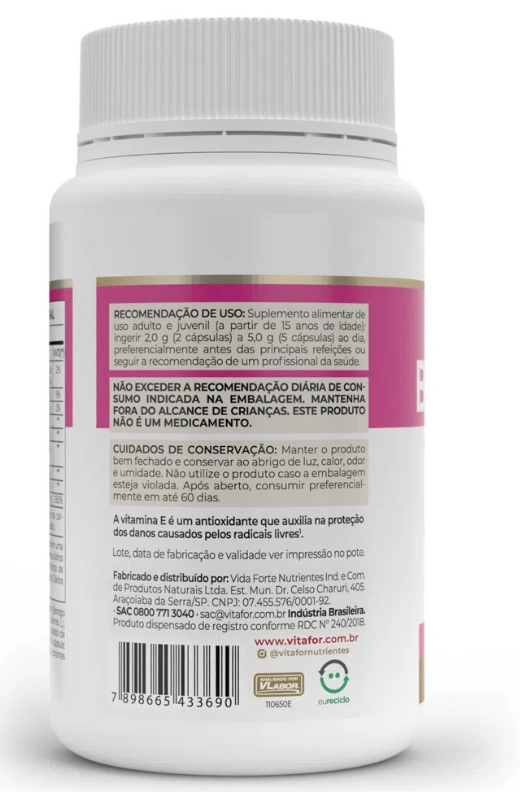 Boraprim, óleo de borragem, prímula e gergelim, 60 Cápsulas, Vitafor