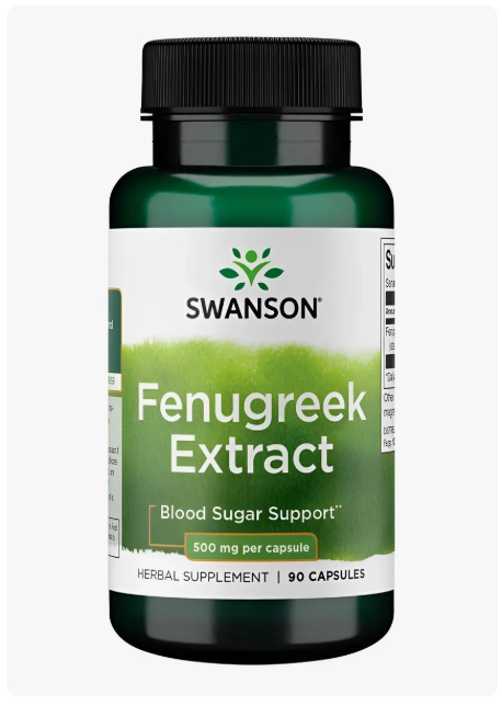 Fenugreek, Extrato Feno Grego 500mg, 90 Capsulas, Swanson