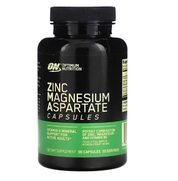 ZMA,  Aspartato de Zinco e Magnésio, 90 Cápsulas, Optimum Nutrition