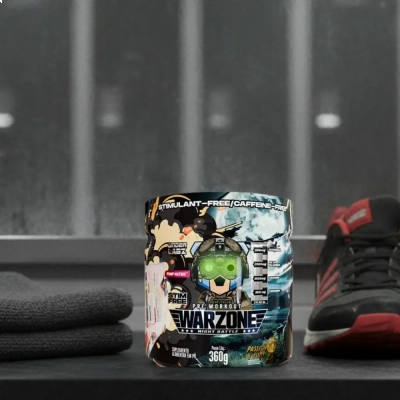 Warzone Night Battle, Sabor Passion &amp; Fury, Energia Extrema, Pump e Foco Total, 360g, Under Labz