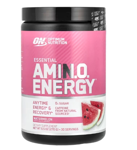 Essential AMINO Energy, Sabor Melancia, 270g, Optimum Nutrition