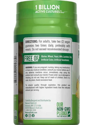 Probiotic Digestive Aid, 50 gomas veganas, Nature's Truth