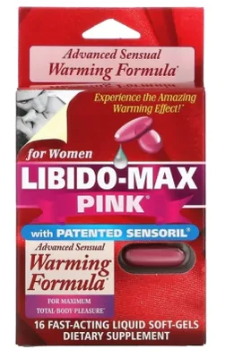 Libido Max Pink for Women, Libido Feminino, 16 softgels, Applied Nutrition