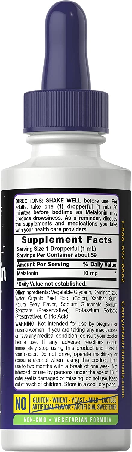 Melatonina Liquida 10mg, 59ml, Carlyle