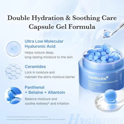 Hyaluronic Moisturizing Capsule Cream, 55ml, Medicube
