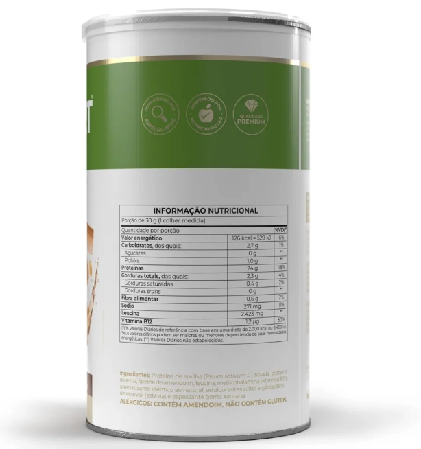 Isofort Plant, 450g Sabor Paçoca, Vitafor