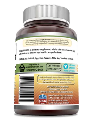 Ginseng Coreano 1000mg, 120 Cápsulas, Amazing Formulas