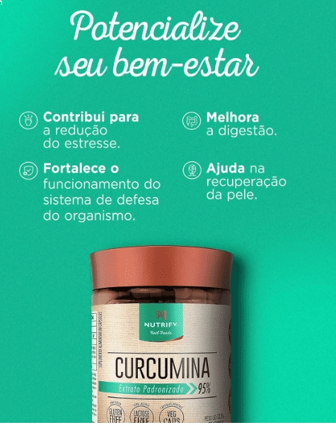 Curcumina, 30 Cápsulas, Nutrify