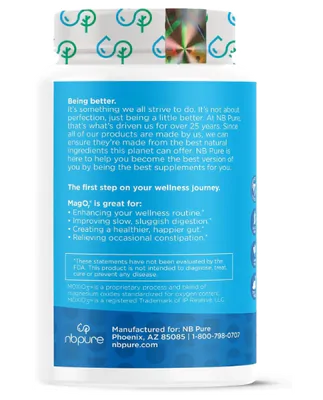 MagO7, Limpeza e Desintoxicação natural do Cólon, 180 Cápsulas, Nbpure