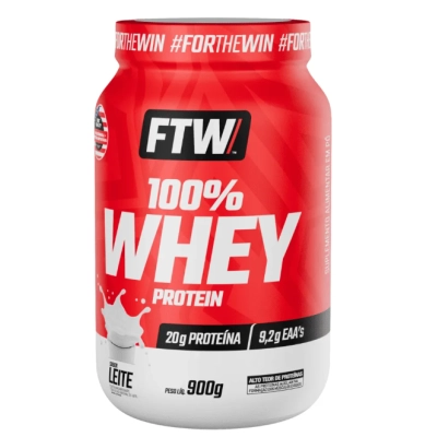 100% Whey Protein com 20g de Proteína, 900g Sabores, FTW